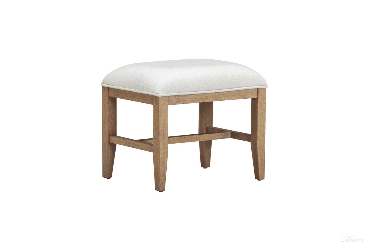 The appearance of Olivia Bench In Sunkissed Beige designed by Aspenhome in the transitional interior design. This beige piece of furniture  was selected by 1StopBedrooms from Olivia Collection to add a touch of cosiness and style into your home. Sku: I3153-468. Material: Wood.