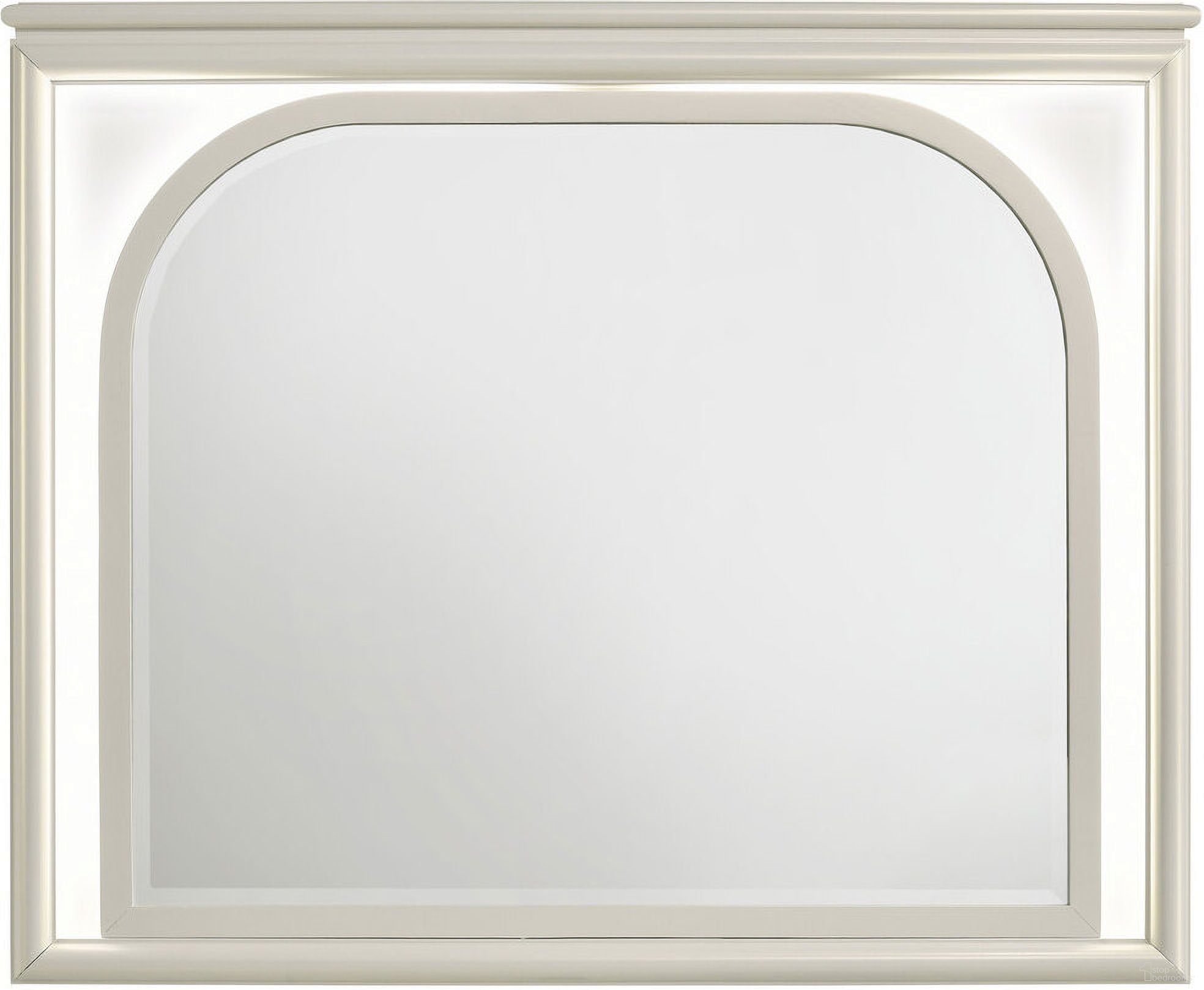 The appearance of Olivia LED Dresser Mirror In Pearl White designed by Coaster in the modern / contemporary interior design. This pearl white piece of furniture was selected by 1StopBedrooms from Olivia Collection to add a touch of cosiness and style into your home. Sku: 224954. Material: MDF.
