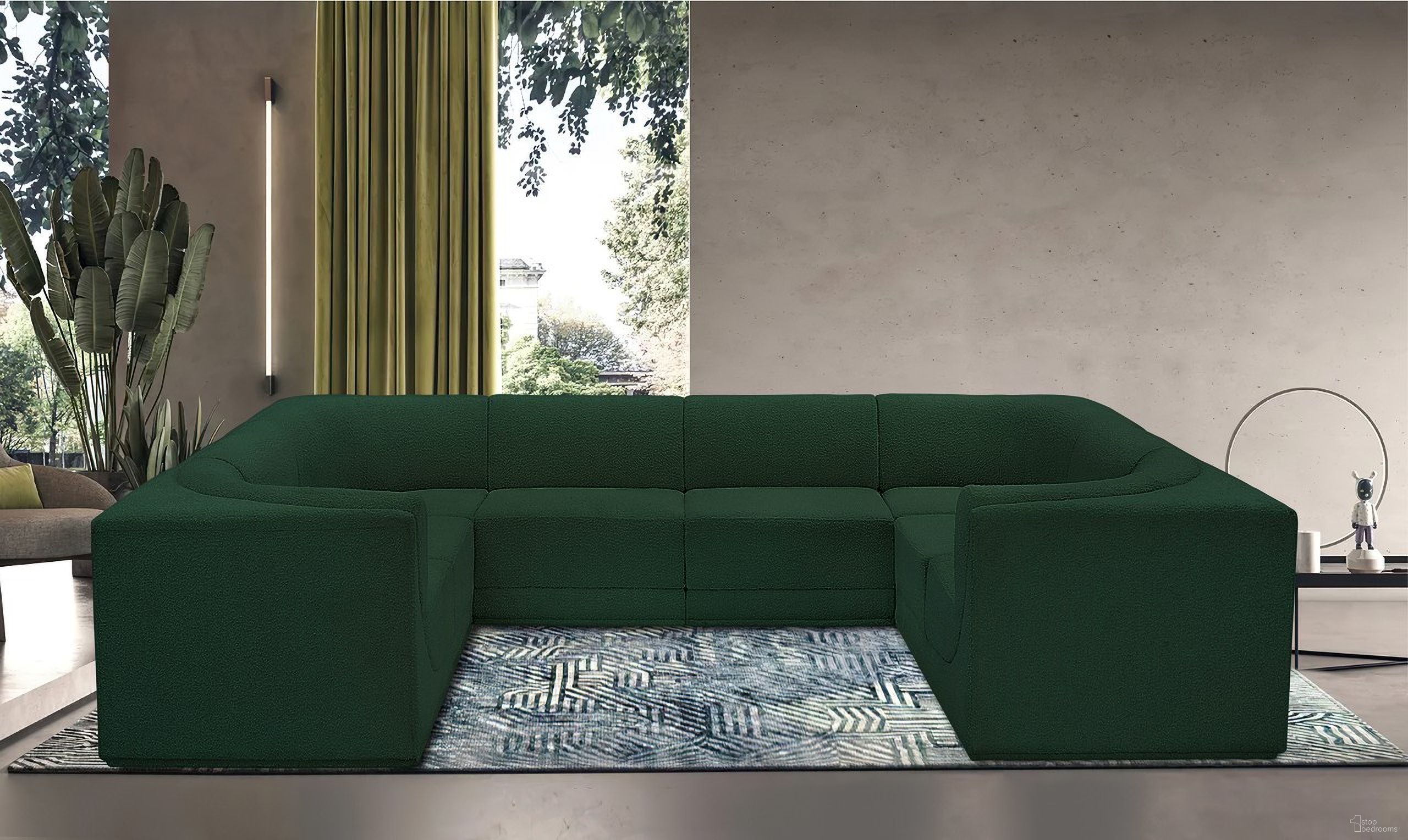 The appearance of Ollie Boucle Fabric 8 Piece Modular Sectional In Green designed by Meridian in the modern / contemporary interior design. This green piece of furniture was selected by 1StopBedrooms from Ollie Collection to add a touch of cosiness and style into your home. Sku: 118Green-Armless;118Green-Armless;118Green-Armless;118Green-Armless;118Green-Corner;118Green-Corner;118Green-Corner;118Green-Corner. Layout: Modular. Material: Boucle.