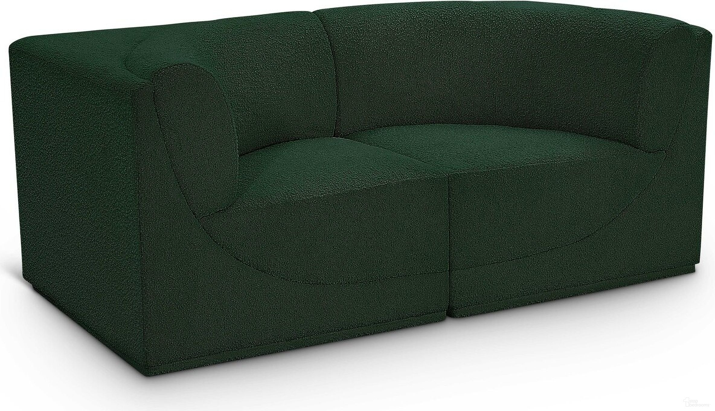The appearance of Ollie Boucle Fabric 2 Seater Modular Sofa with Arm Support In Green designed by Meridian in the modern / contemporary interior design. This green piece of furniture was selected by 1StopBedrooms from Ollie Collection to add a touch of cosiness and style into your home. Sku: 118Green-Corner;118Green-Corner. Material: Boucle.