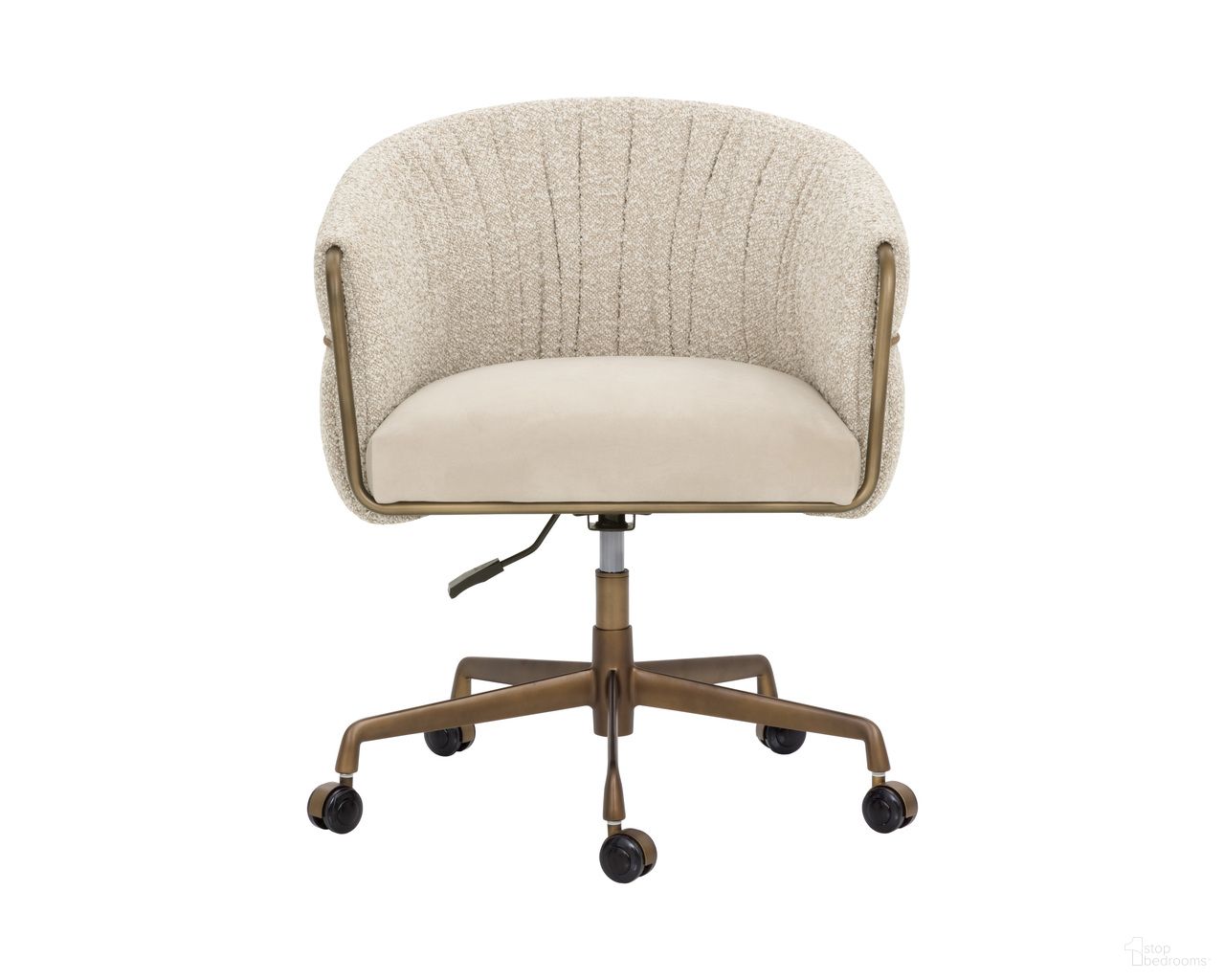 Olma Office Chair In Meg Taupe and Santa Cruz Oatmeal