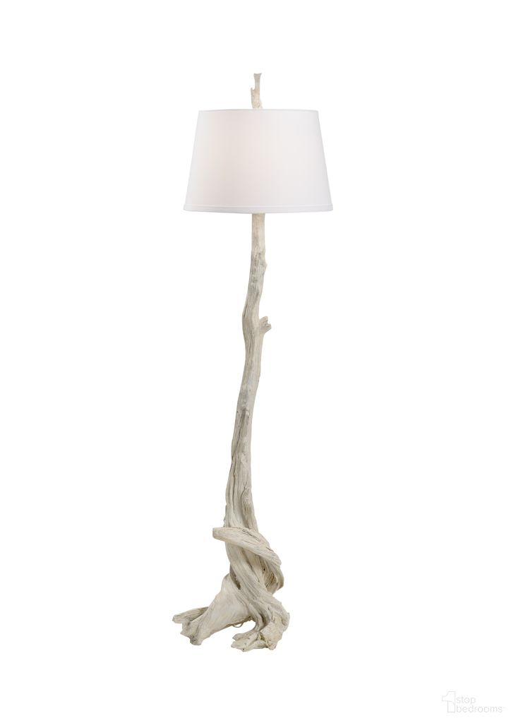 Olmsted Floor Lamp In White and Cream
