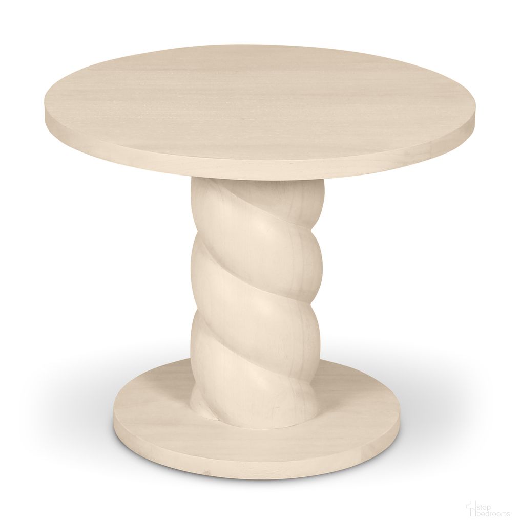 The appearance of Olo 21.75" Round End Table In Pearl designed by Urbia in the modern / contemporary interior design. This pearl piece of furniture  was selected by 1StopBedrooms from Olo Collection to add a touch of cosiness and style into your home. Sku: IMS-OLO-ET-PRL. Material: Wood.