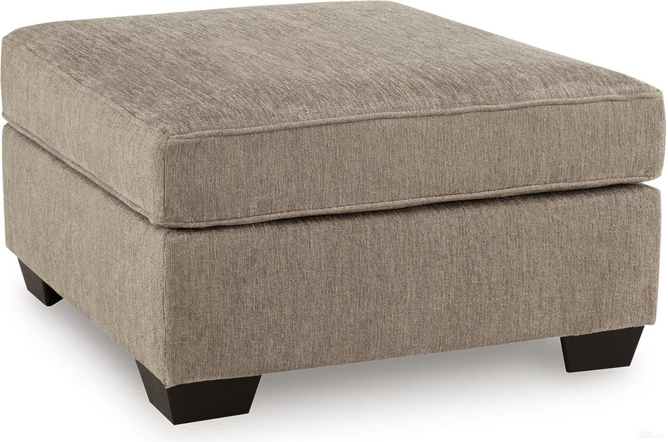 The appearance of Olten Oversized Accent Ottoman In Mocha designed by Signature Design by Ashley in the modern / contemporary interior design. This mocha piece of furniture  was selected by 1StopBedrooms from Olten Collection to add a touch of cosiness and style into your home. Sku: 3130408. Material: Polyester.