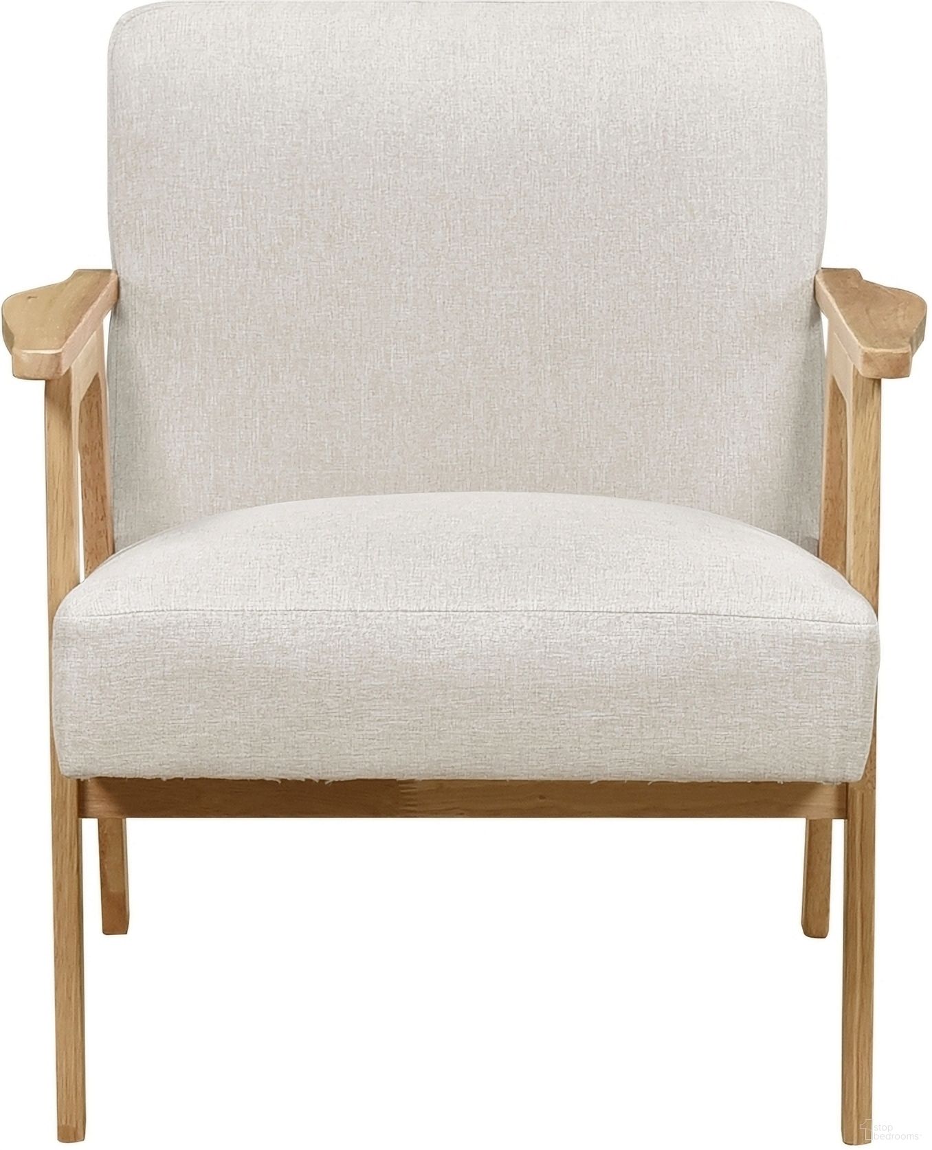 The appearance of Omara Accent Chair In Beige designed by Homelegance in the transitional interior design. This beige piece of furniture was selected by 1StopBedrooms from Omara Collection to add a touch of cosiness and style into your home. Sku: 1106NABE-1. Material: Textured.
