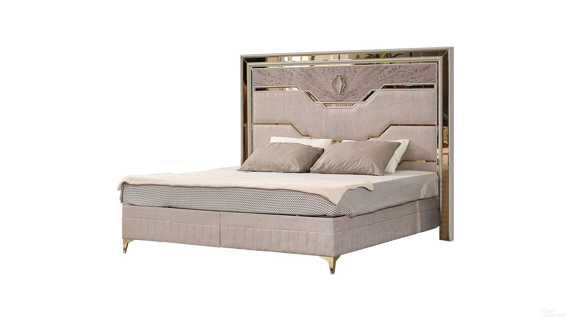 The appearance of Omary Queen Panel Bed In Beige designed by Galaxy Home Furnishings in the modern / contemporary interior design. This beige piece of furniture  was selected by 1StopBedrooms from Omary Collection to add a touch of cosiness and style into your home. Sku: 601955553568-1;601955553568-2;601955553568-3. Bed Type: Panel Bed. Bed Size: Queen. Material: Solid Wood.