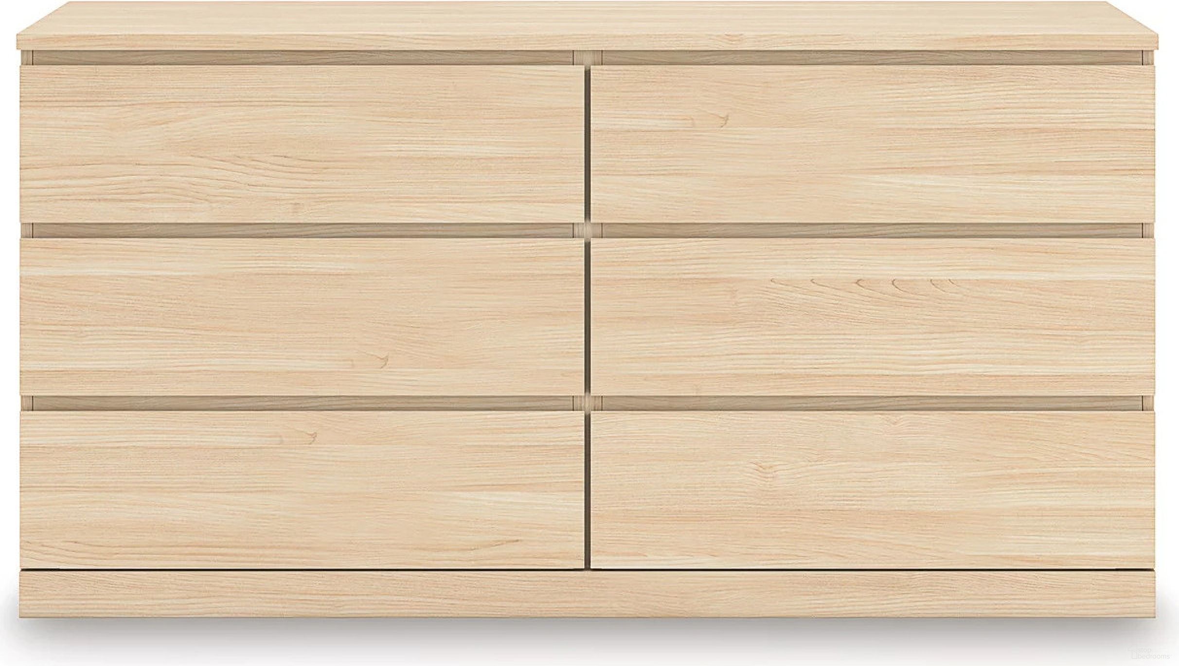 The appearance of Onita Dresser In Natural designed by Signature Design by Ashley in the modern / contemporary interior design. This natural piece of furniture  was selected by 1StopBedrooms from Onita Collection to add a touch of cosiness and style into your home. Sku: EB9632-231. Material: Wood.