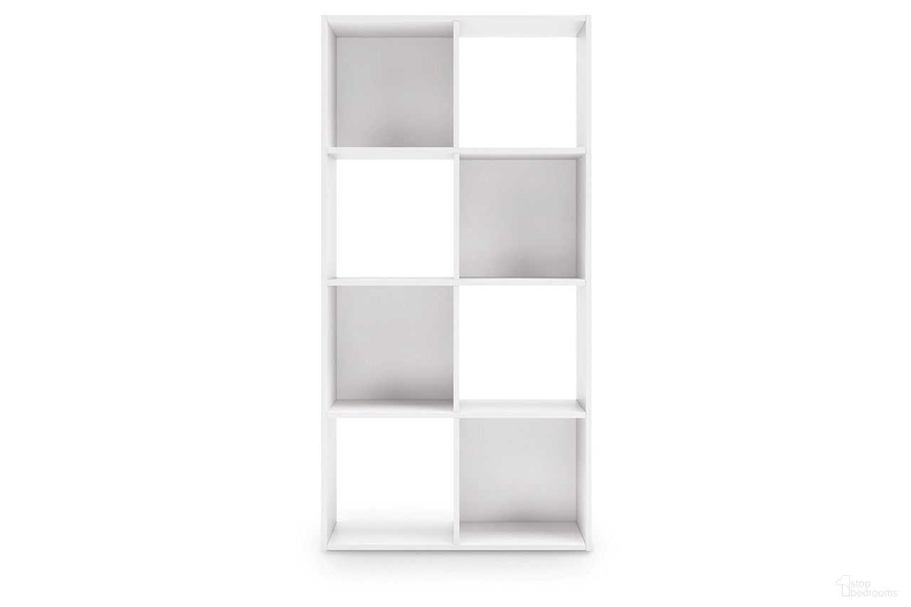 The appearance of Onita Eight Cube Organizer In White designed by Signature Design by Ashley in the modern / contemporary interior design. This white piece of furniture was selected by 1StopBedrooms from Onita Collection to add a touch of cosiness and style into your home. Sku: EA9630-4X2. Material: Engineered Wood.