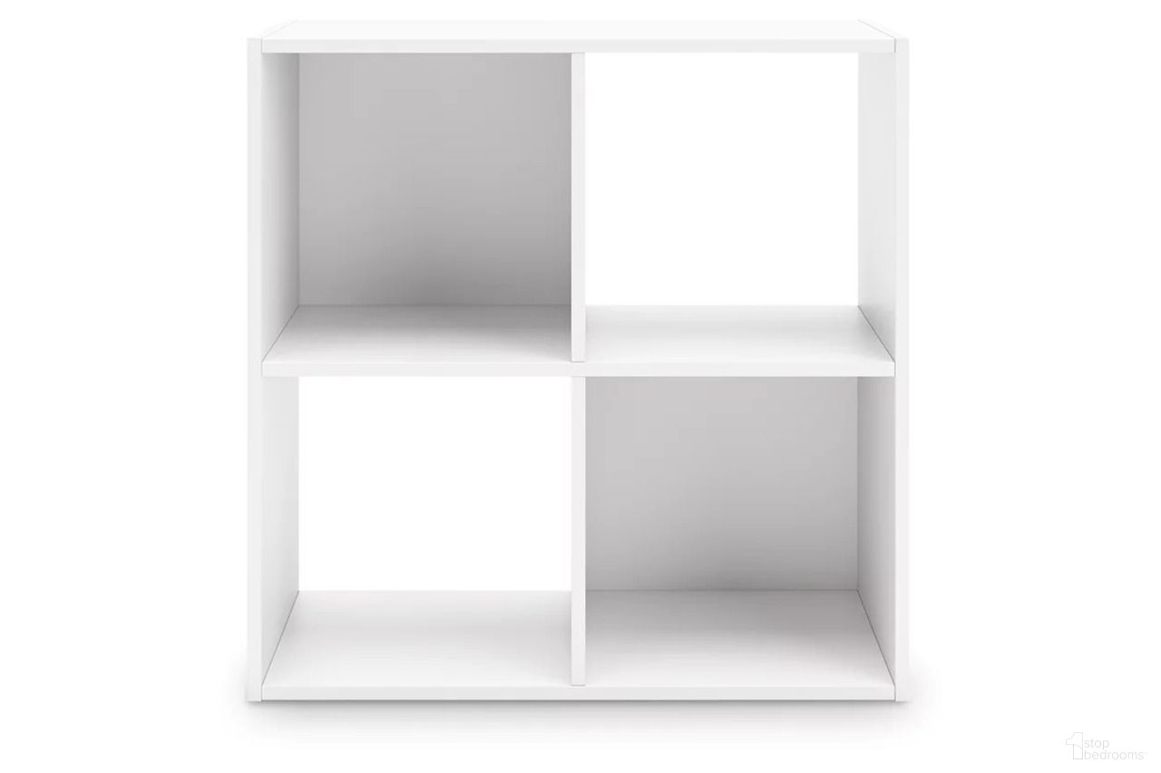 The appearance of Onita Four Cube Organizer In White designed by Signature Design by Ashley in the modern / contemporary interior design. This white piece of furniture was selected by 1StopBedrooms from Onita Collection to add a touch of cosiness and style into your home. Sku: EA9630-2X2. Material: Engineered Wood.