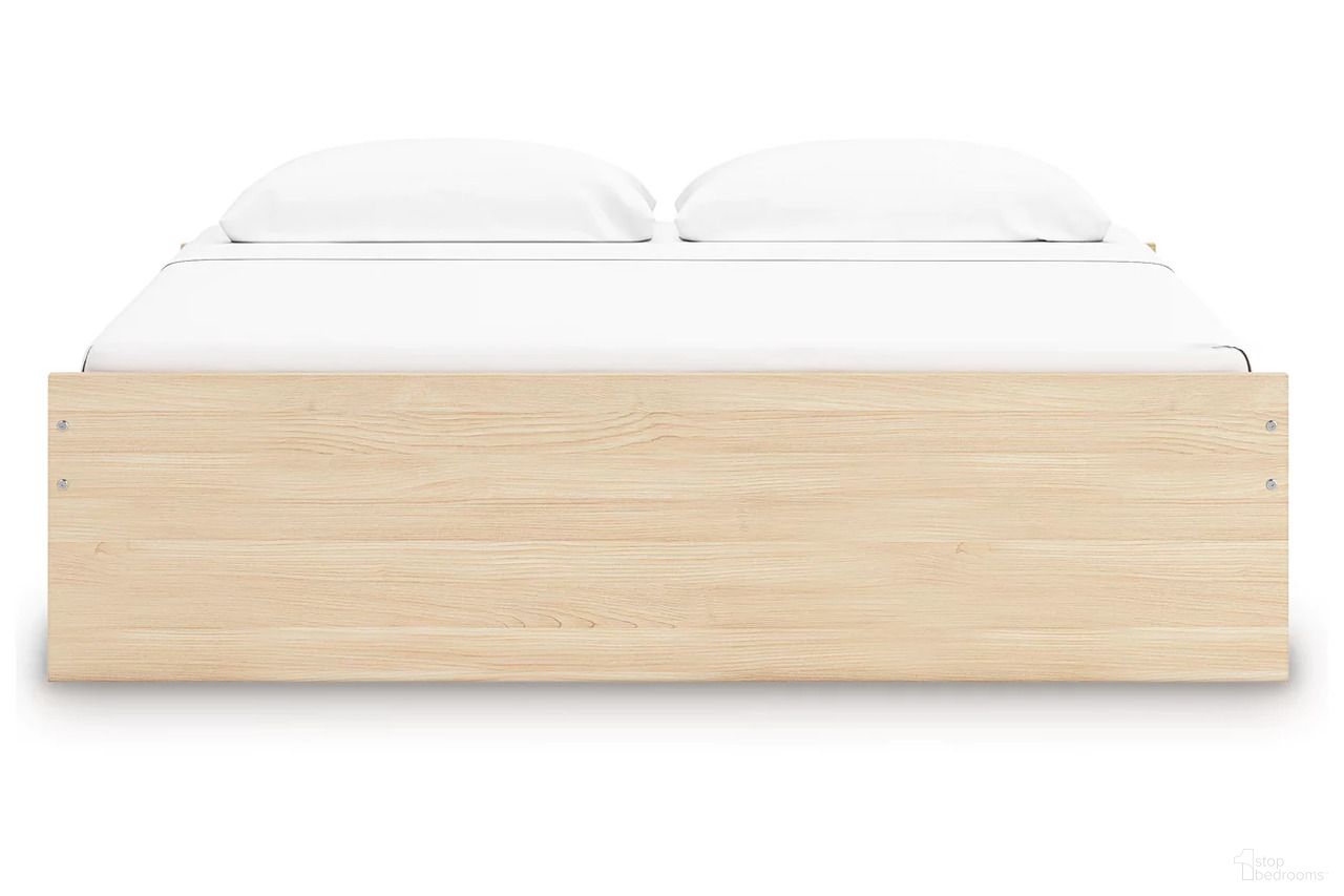 The appearance of Onita King Platform Bed In Natural designed by Signature Design by Ashley in the modern / contemporary interior design. This natural piece of furniture was selected by 1StopBedrooms from Onita Collection to add a touch of cosiness and style into your home. Sku: B100-14;EB9632-56;EB9632-95. Bed Type: Platform Bed. Bed Size: King.