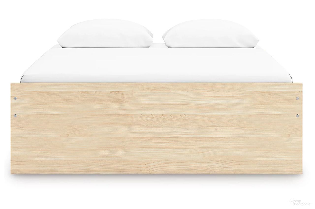 The appearance of Onita Queen Platform Bed with 1 Side Storage In Natural designed by Signature Design by Ashley in the modern / contemporary interior design. This natural piece of furniture  was selected by 1StopBedrooms from Onita Collection to add a touch of cosiness and style into your home. Sku: B100-13;EB9632-261;EB9632-55;EB9632-95. Bed Type: Platform Bed. Bed Size: Queen.