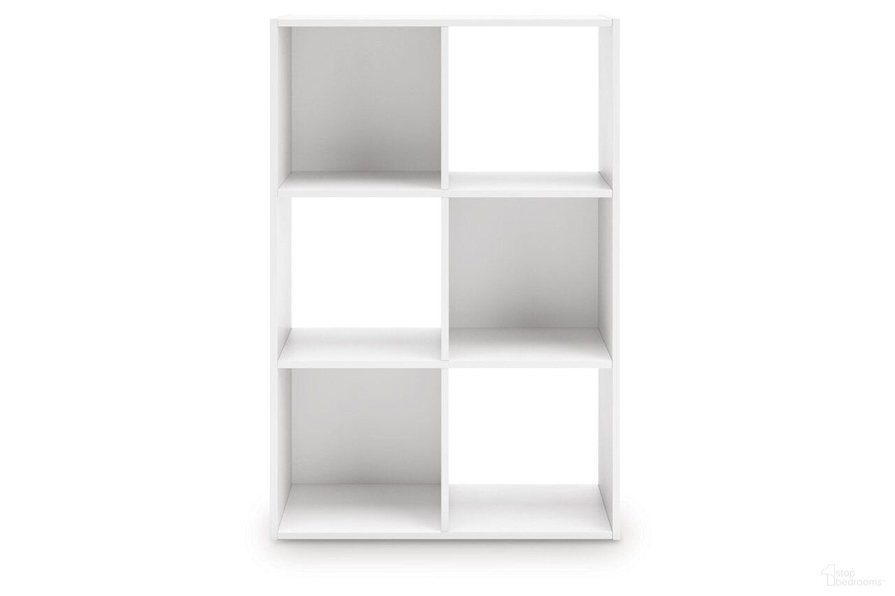 The appearance of Onita Six Cube Organizer In White designed by Signature Design by Ashley in the modern / contemporary interior design. This white piece of furniture was selected by 1StopBedrooms from Onita Collection to add a touch of cosiness and style into your home. Sku: EA9630-3X2. Material: Engineered Wood.