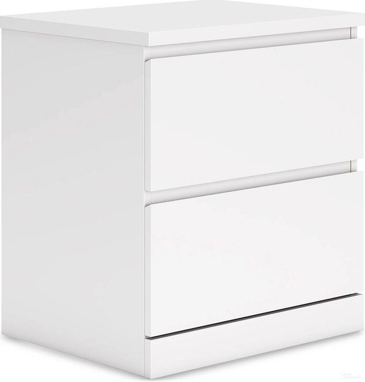 The appearance of Onita Nightstand In White designed by Signature Design by Ashley in the modern / contemporary interior design. This white piece of furniture was selected by 1StopBedrooms from Onita Collection to add a touch of cosiness and style into your home. Sku: EB9630-292. Material: Wood.