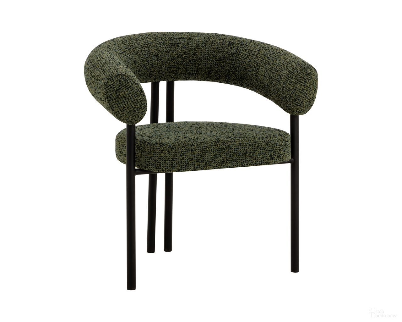 Oniva Dining Armchair In Black and Noah Meadow