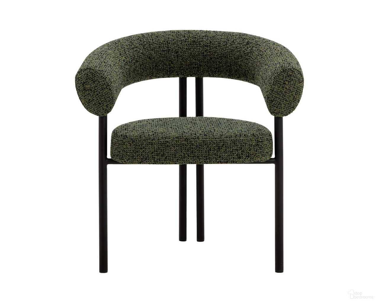 Oniva Dining Armchair In Black and Noah Meadow