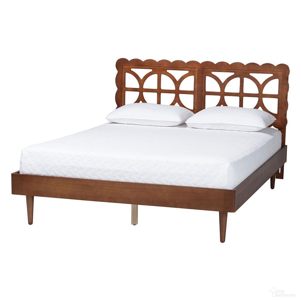 Onyeka Queen Platform Bed In Ash Walnut