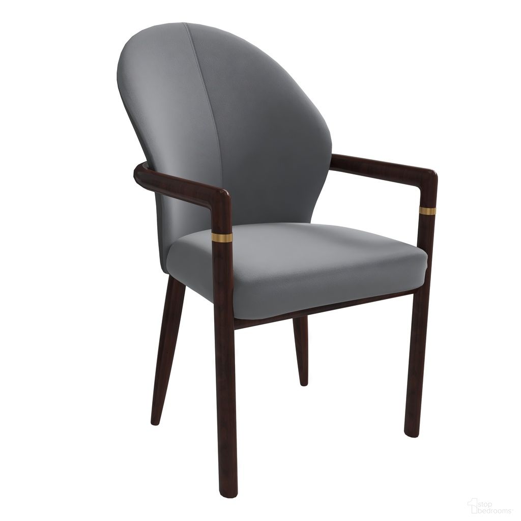 The appearance of Opaline Series Elegant Wooden Dining Chair In Two-Tone Grey designed by LeisureMod in the modern / contemporary interior design. This grey piece of furniture was selected by 1StopBedrooms from Opaline Collection to add a touch of cosiness and style into your home. Sku: OC24GR. Material: Leather. Chair Type: Arm Chair.