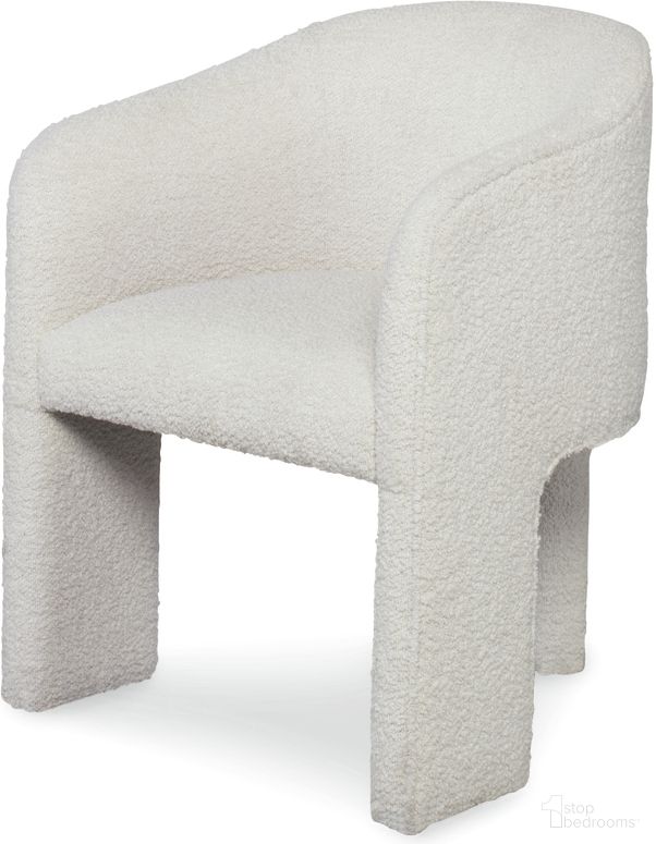 The appearance of Open Leg Upholstered Dining Chair In Off White designed by Century Furniture in the modern / contemporary interior design. This off white piece of furniture  was selected by 1StopBedrooms from Cadence Collection to add a touch of cosiness and style into your home. Sku: CAA-524. Material: Upholstery. Chair Type: Arm Chair.