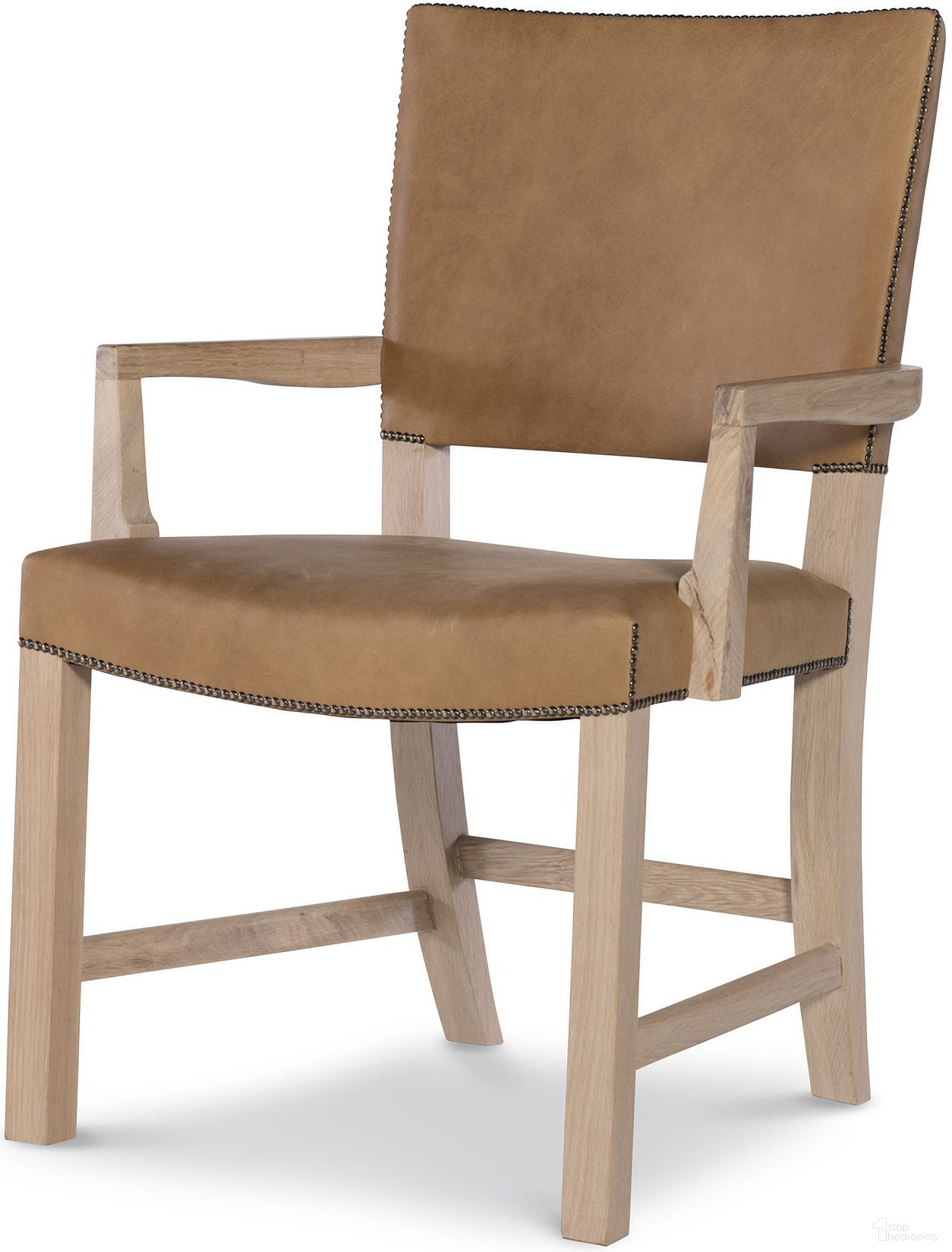 The appearance of Open Sky Dining Arm Chair In Natural designed by Century Furniture in the modern / contemporary interior design. This natural piece of furniture was selected by 1StopBedrooms from Grand Tour Furniture Collection to add a touch of cosiness and style into your home. Sku: SF6206A. Chair Type: Arm Chair. Material: Solid Oak.
