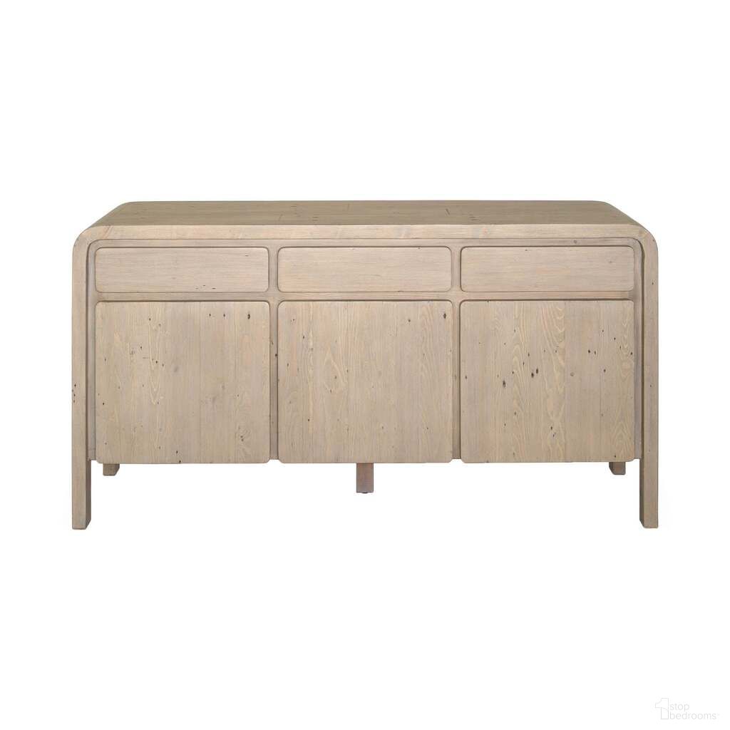 The appearance of Opera Sideboard In Scrubbed Teak designed by LH Imports in the transitional interior design. This scrubbed teak piece of furniture was selected by 1StopBedrooms from Opera Collection to add a touch of cosiness and style into your home. Sku: OPA003B. Material: Reclaimed Pine.