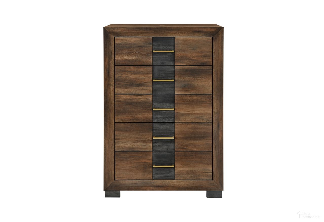 The appearance of Optimus Chest In Black and Brown designed by Global Furniture USA in the modern / contemporary interior design. This black/brown piece of furniture  was selected by 1StopBedrooms from Optimus Collection to add a touch of cosiness and style into your home. Sku: OPTIMUS-BRWN/BLK-CH. Material: Leather Like Vinyl.
