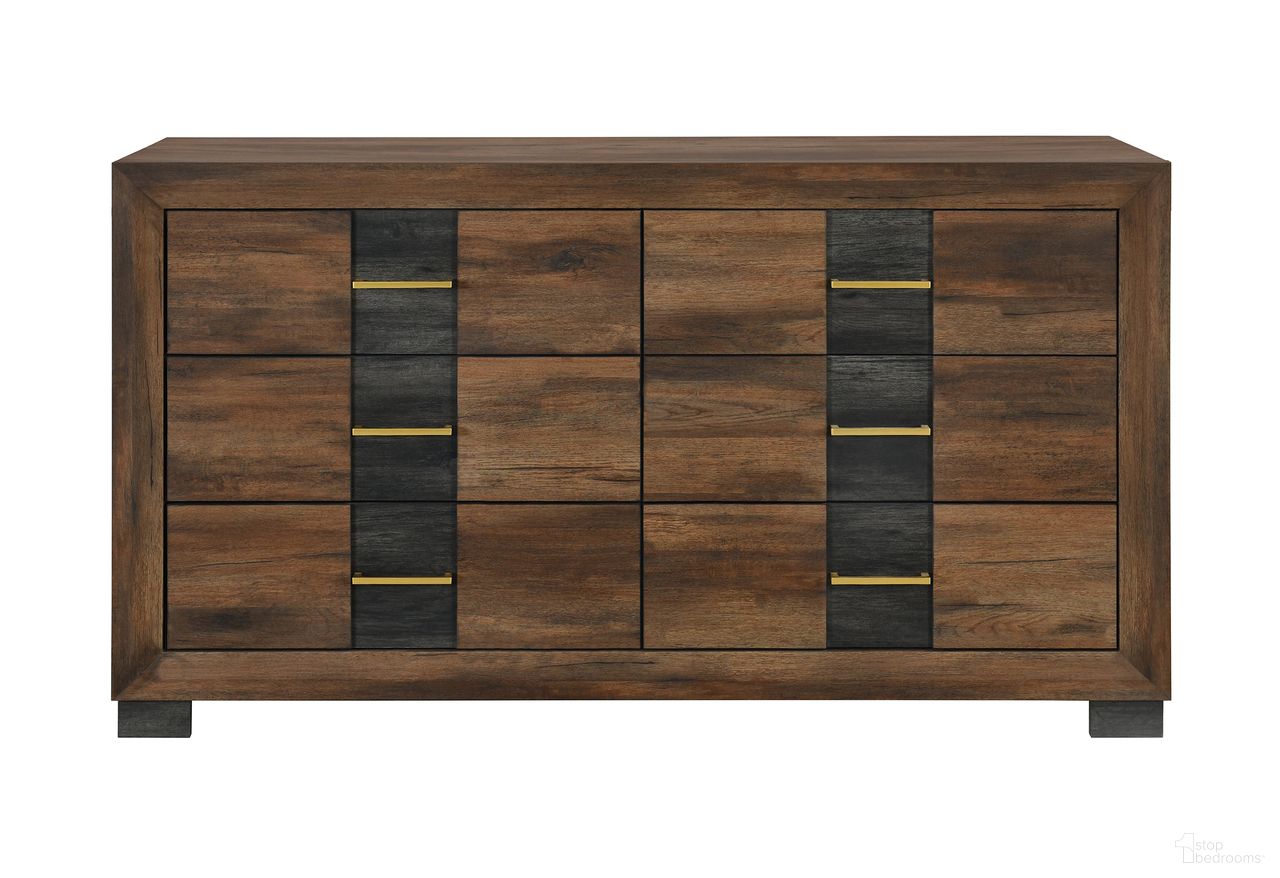 The appearance of Optimus Dresser In Black and Brown designed by Global Furniture USA in the modern / contemporary interior design. This black/brown piece of furniture was selected by 1StopBedrooms from Optimus Collection to add a touch of cosiness and style into your home. Sku: OPTIMUS-BRWN/BLK-DR. Material: Leather Like Vinyl.