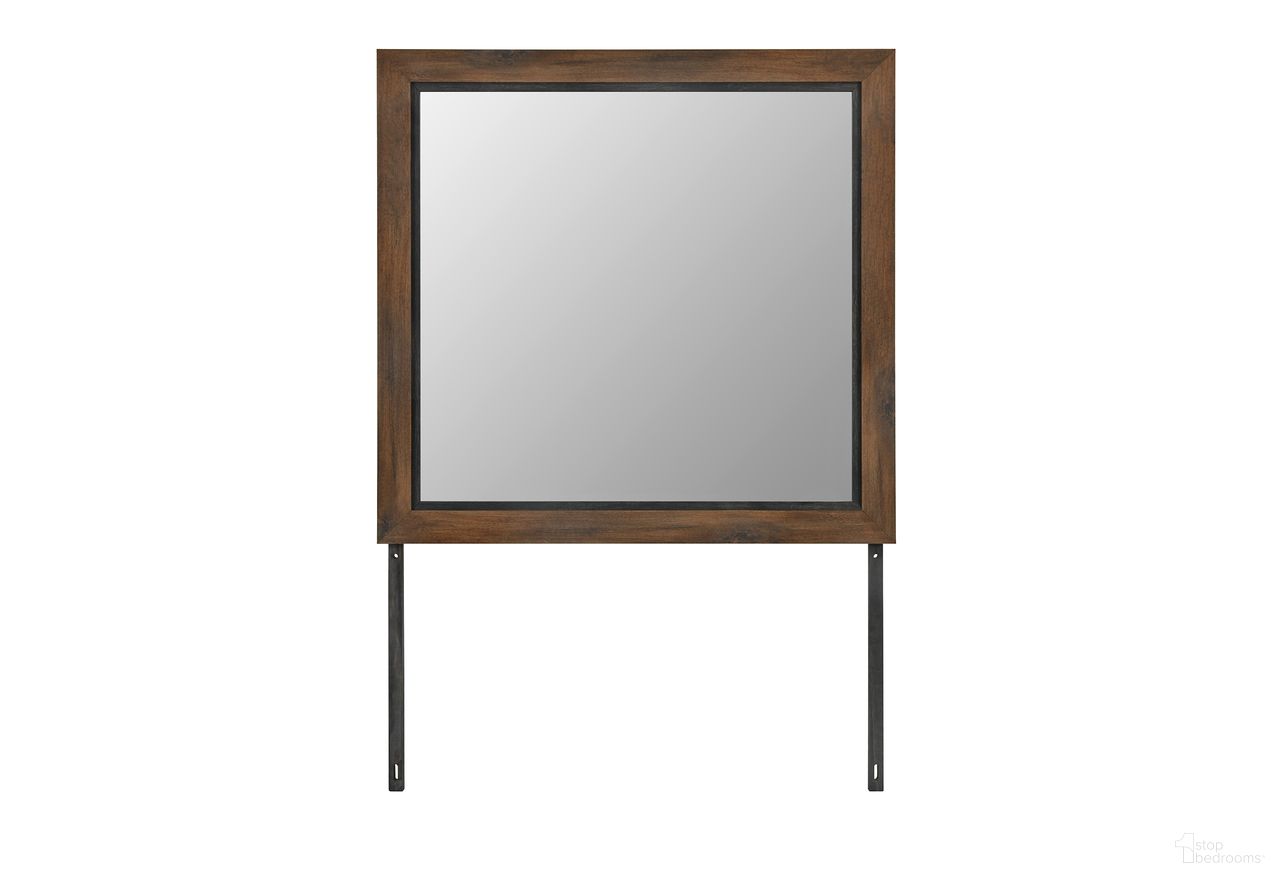 The appearance of Optimus Mirror In Black and Brown designed by Global Furniture USA in the modern / contemporary interior design. This black/brown piece of furniture  was selected by 1StopBedrooms from Optimus Collection to add a touch of cosiness and style into your home. Sku: OPTIMUS-BRWN/BLK-MR. Material: Leather Like Vinyl.