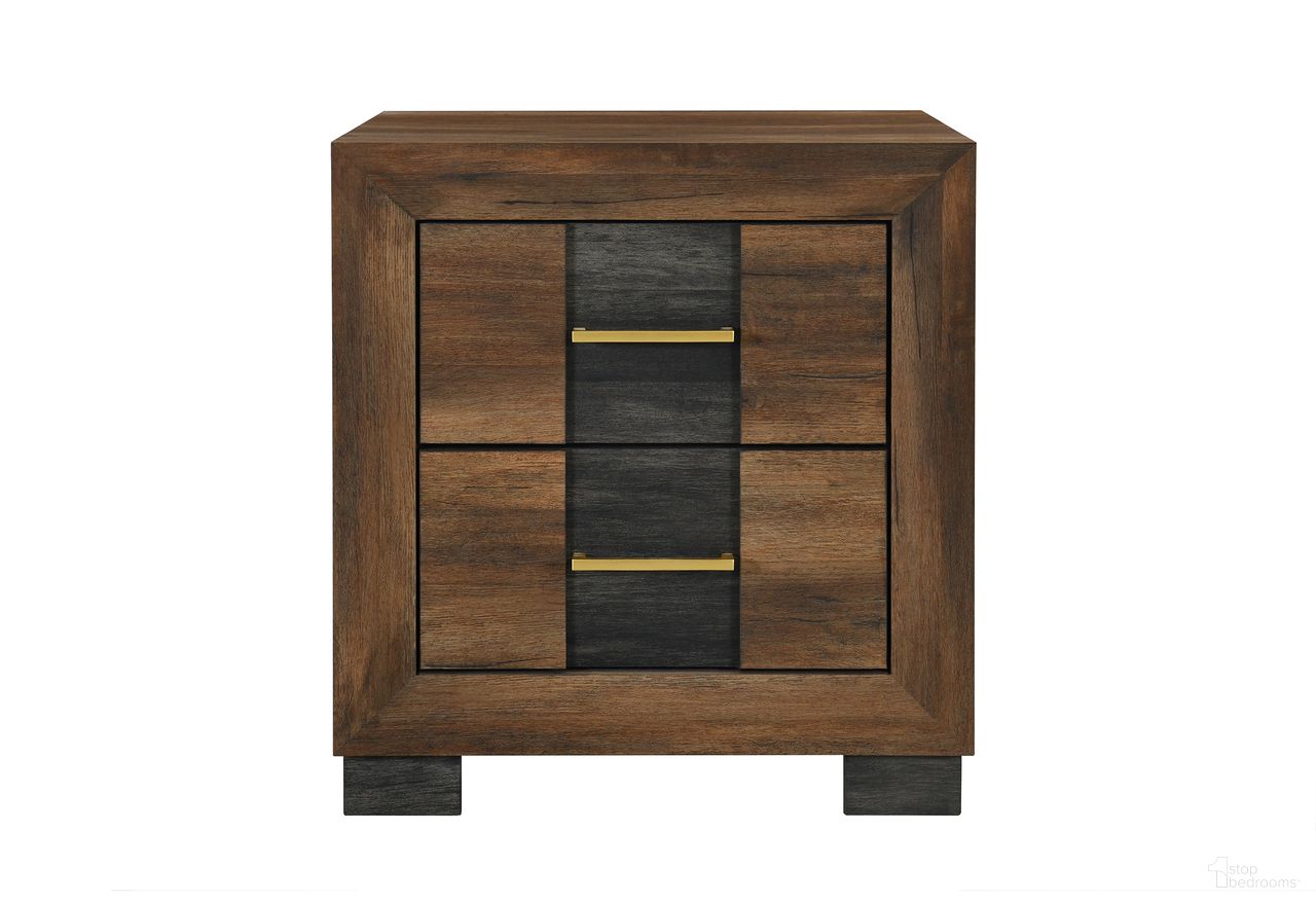 The appearance of Optimus Nightstand In Black and Brown designed by Global Furniture USA in the modern / contemporary interior design. This black/brown piece of furniture  was selected by 1StopBedrooms from Optimus Collection to add a touch of cosiness and style into your home. Sku: OPTIMUS-BRWN/BLK-NS. Material: Leather Like Vinyl.
