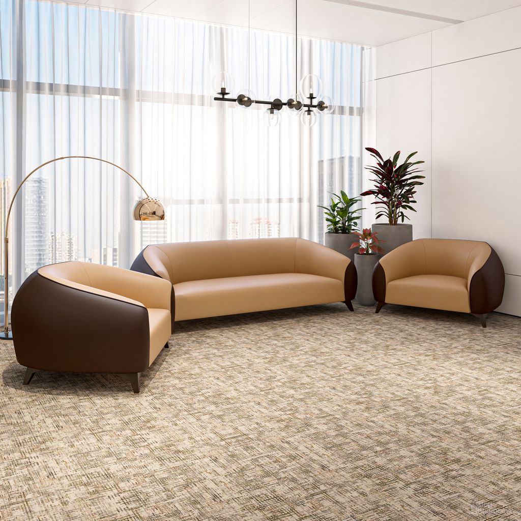 Opula Living Room Set In Brown