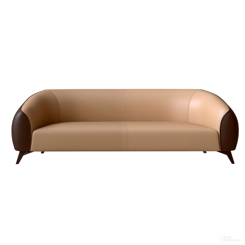 Opula Three Seater Sofa In Brown