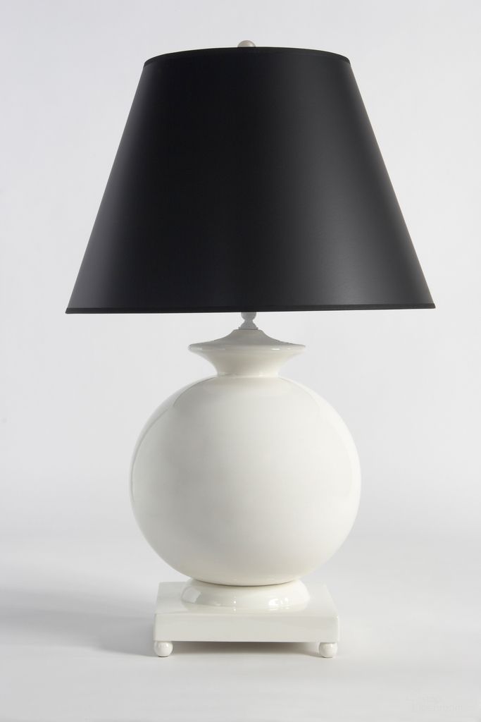 Opus Ceramic Lamp In Black and Cream