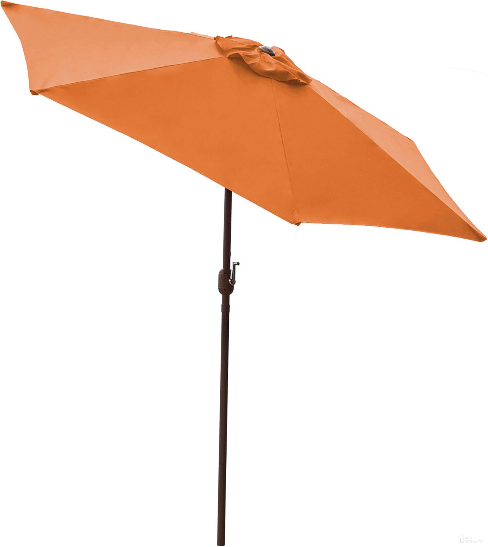 Orange 9 Ft Alum Patio Umbrella with Crank In Orange