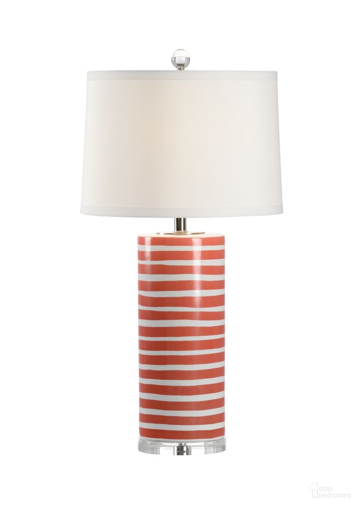 The appearance of Orange Banded Lamp In White and Orange designed by Chelsea House in the modern / contemporary interior design. This white/orange piece of furniture was selected by 1StopBedrooms from Chelsea House Misc Collection to add a touch of cosiness and style into your home. Sku: 69728. Material: Ceramic.
