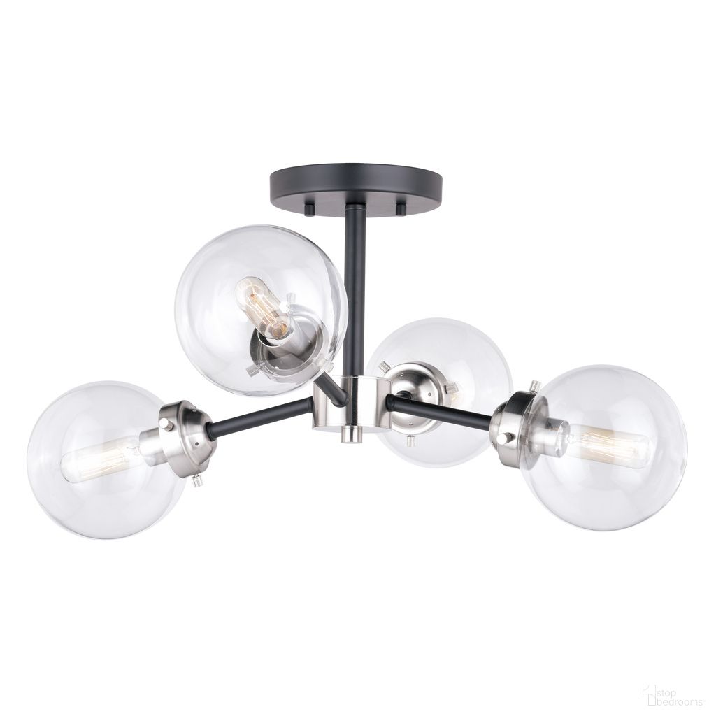 The appearance of Orbit 20 Inch Semi Flush Ceiling Light In Satin Nickel and Oil Rubbed Bronze designed by Vaxcel in the transitional interior design. This satin nickel/oil rubbed bronze piece of furniture was selected by 1StopBedrooms from Orbit Collection to add a touch of cosiness and style into your home. Sku: C0133. Material: Steel.
