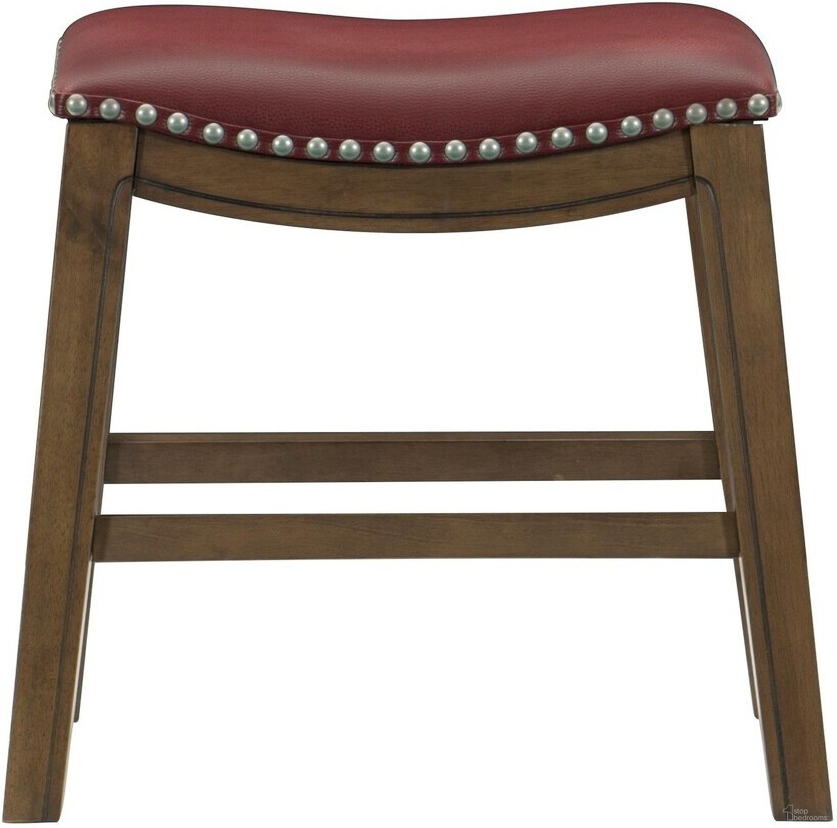The appearance of Ordway Red Stool designed by Homelegance in the modern / contemporary interior design. This red piece of furniture was selected by 1StopBedrooms from Ordway Collection to add a touch of cosiness and style into your home. Sku: 5682RED-18. Material: Wood.