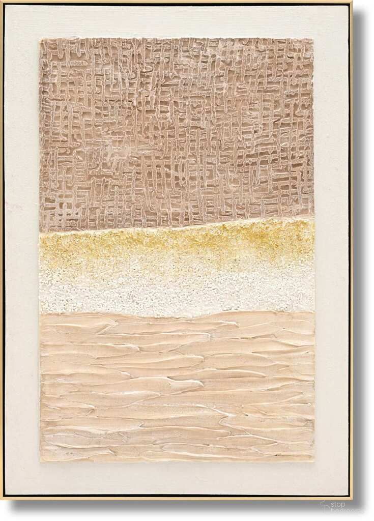 Organic Dune Texturescape Canvas Wall Art In Sand