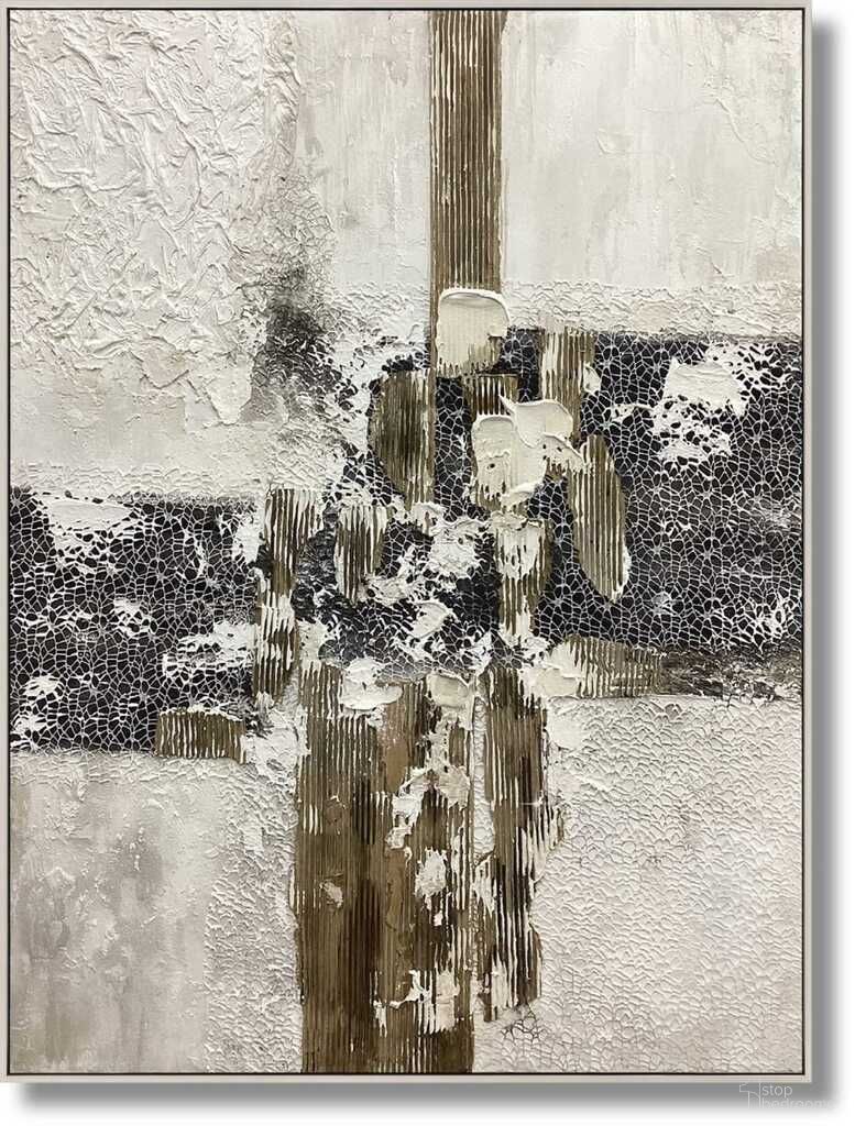 Organic Textured Urban Crossroads Canvas Wall Art In Multi