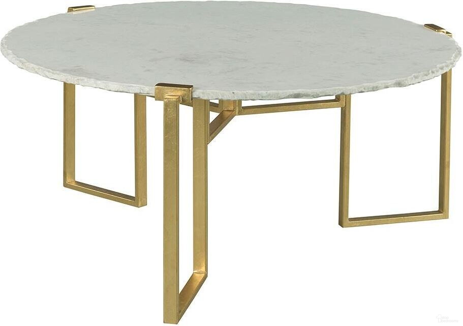 Origins Round Cocktail Table In Gold by Fairfield Chair 1StopBedrooms