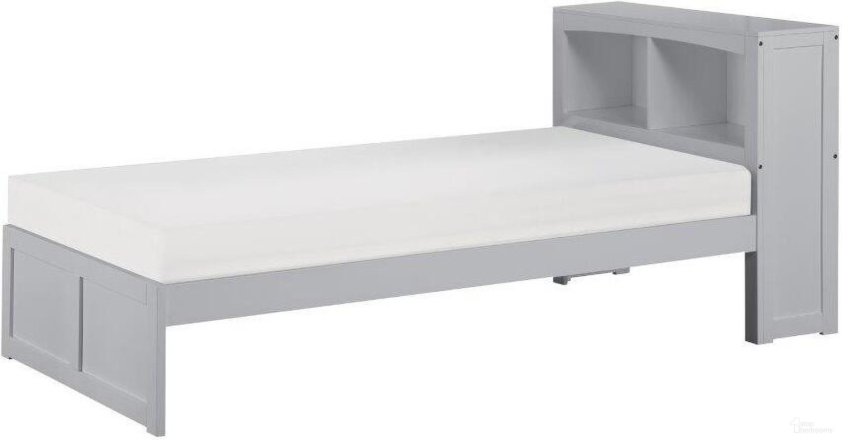 The appearance of Orion Gray Twin Bookcase Bed designed by Homelegance in the modern / contemporary interior design. This gray piece of furniture was selected by 1StopBedrooms from Orion Collection to add a touch of cosiness and style into your home. Sku: B2063BC-1;B2063BC-2. Bed Type: Bookcase Bed. Material: Wood. Bed Size: Twin.