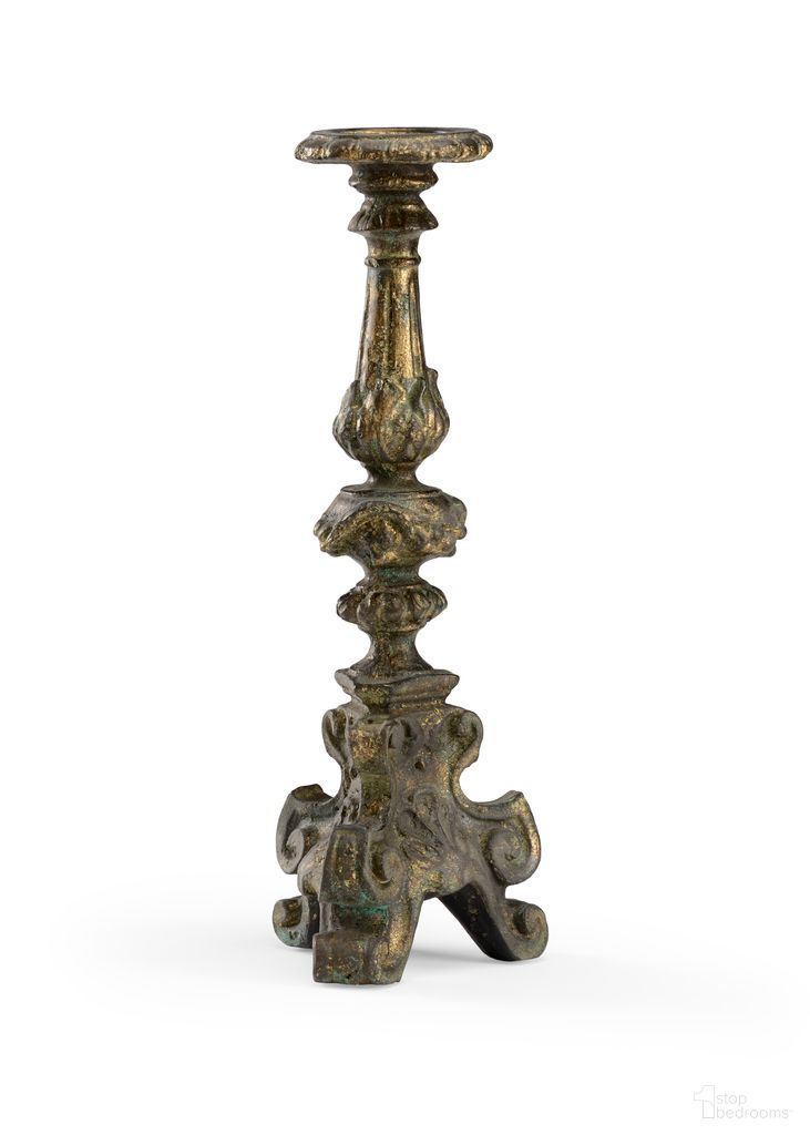 Ornate Candlestick In Gold