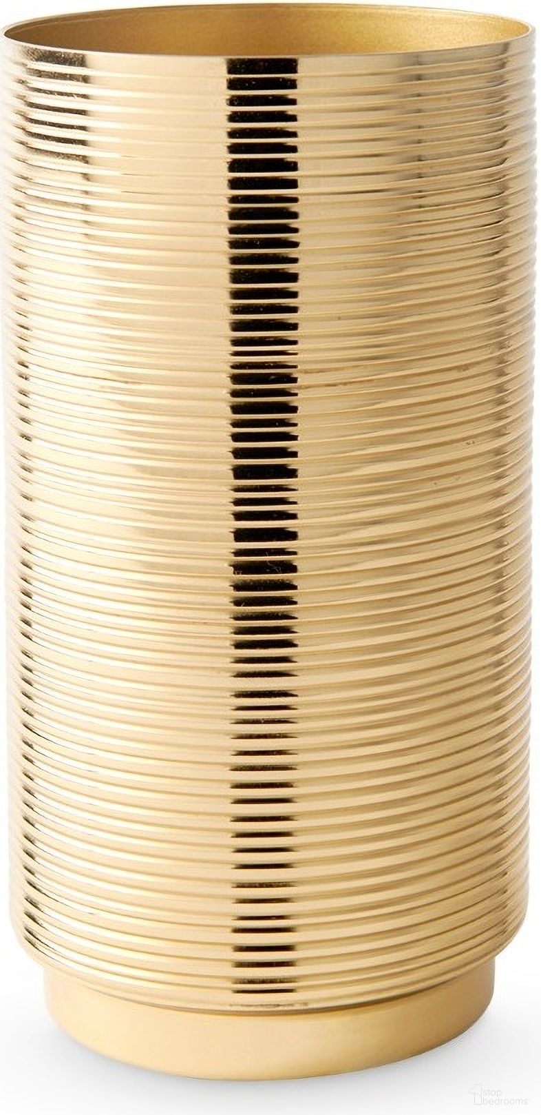Orosco Large Vase In Brass