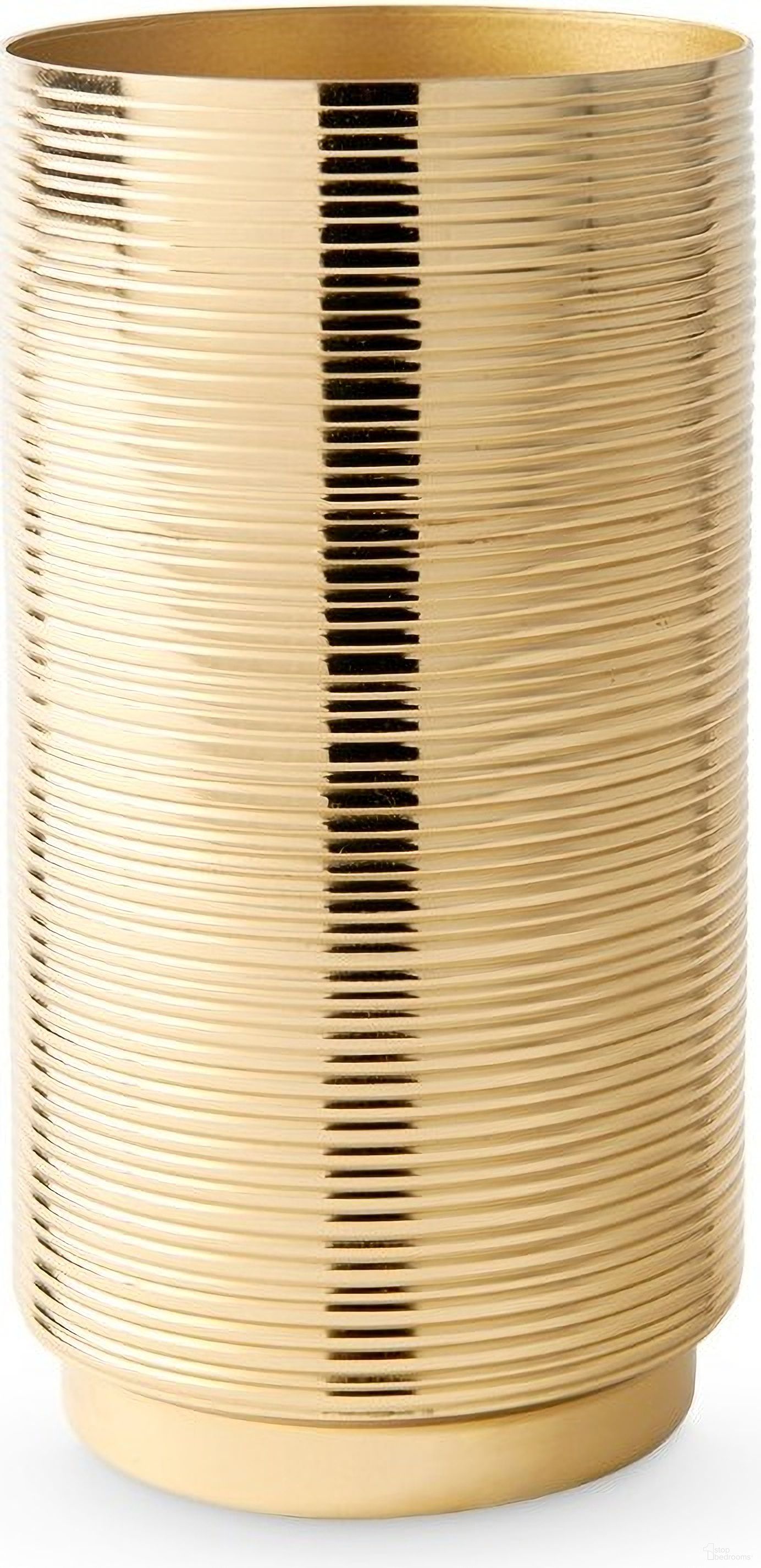 Orosco Medium Vase In Brass