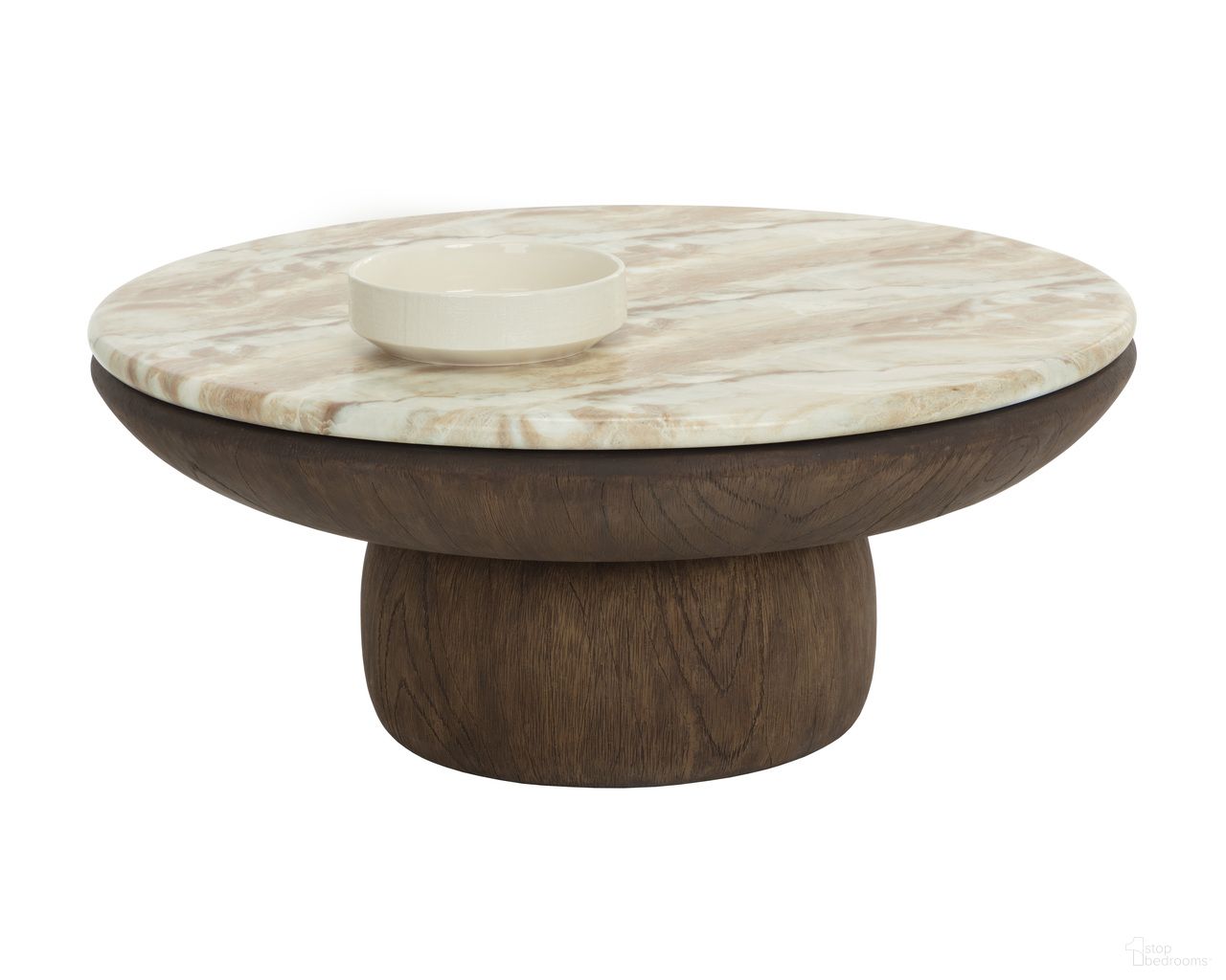 Orula Marble Look Coffee Table In Macchiato