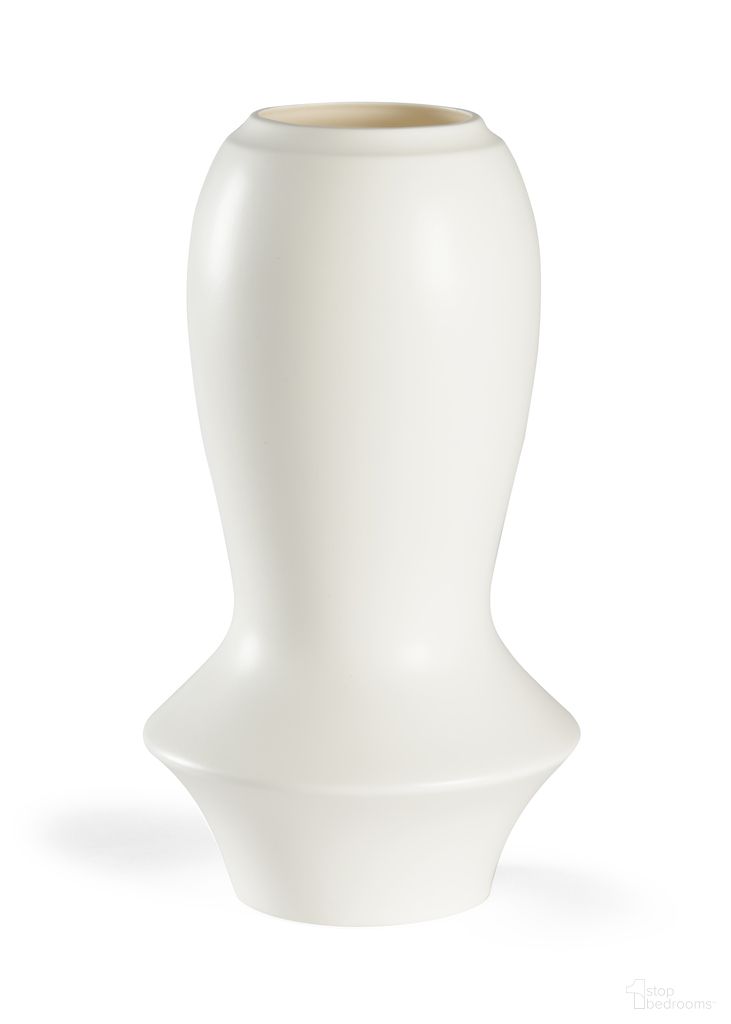 Osaka Vase In White and Cream