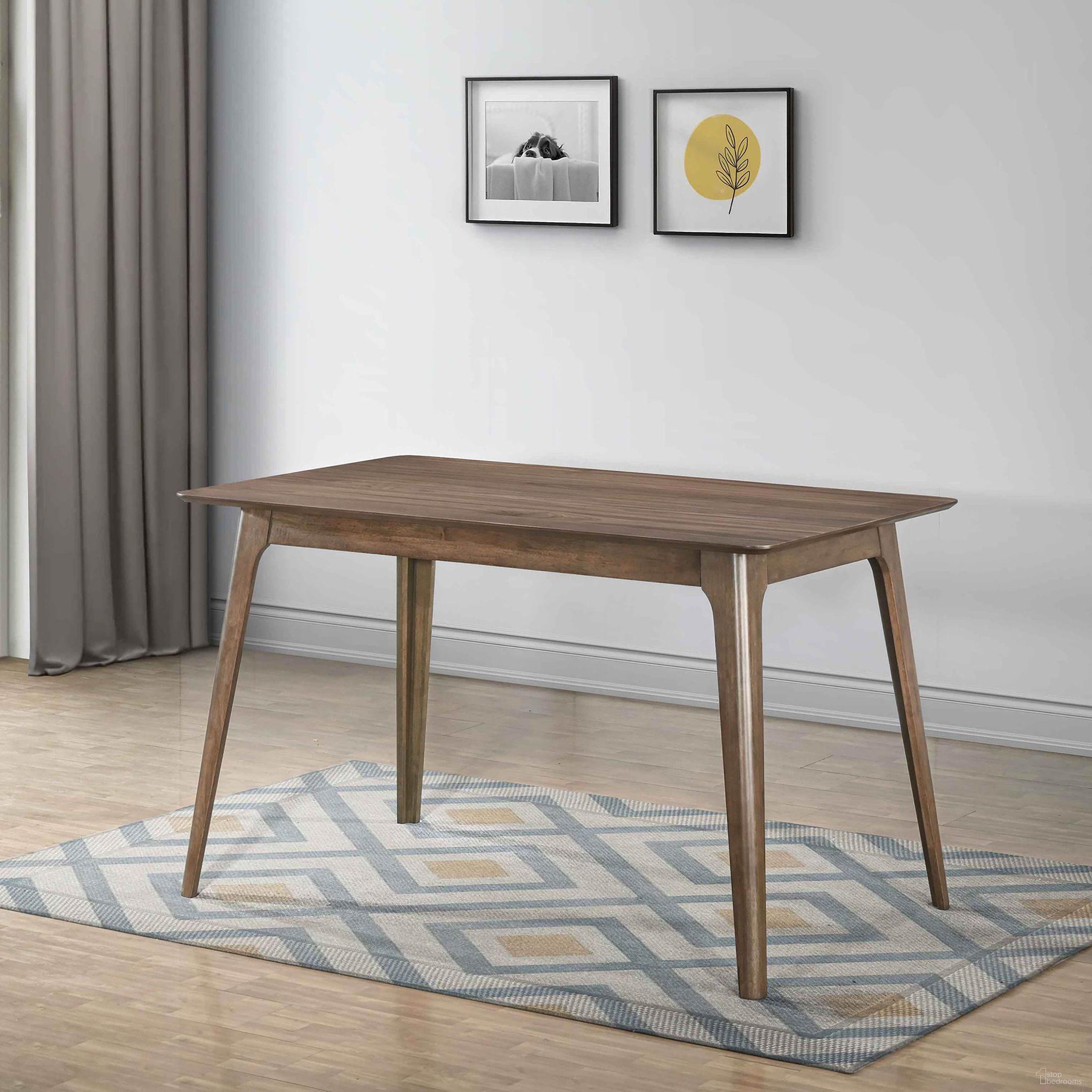 The appearance of Oscar Counter Height Table In Brown designed by New Classic in the modern / contemporary interior design. This brown piece of furniture was selected by 1StopBedrooms from Oscar Collection to add a touch of cosiness and style into your home. Sku: D1651-12. Table Base Style: Legs. Table Top Shape: Rectangular. Size: 35" x 59". Material: Solid Wood.