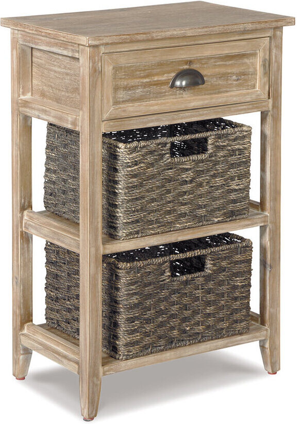 Safavieh Vedette 5 Wicker Basket Storage Tower - Distressed Black