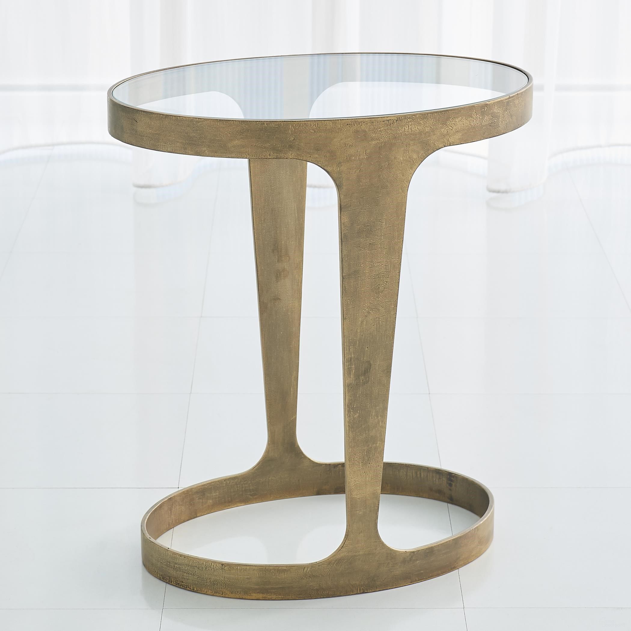 Oslo Accent Table In Gold
