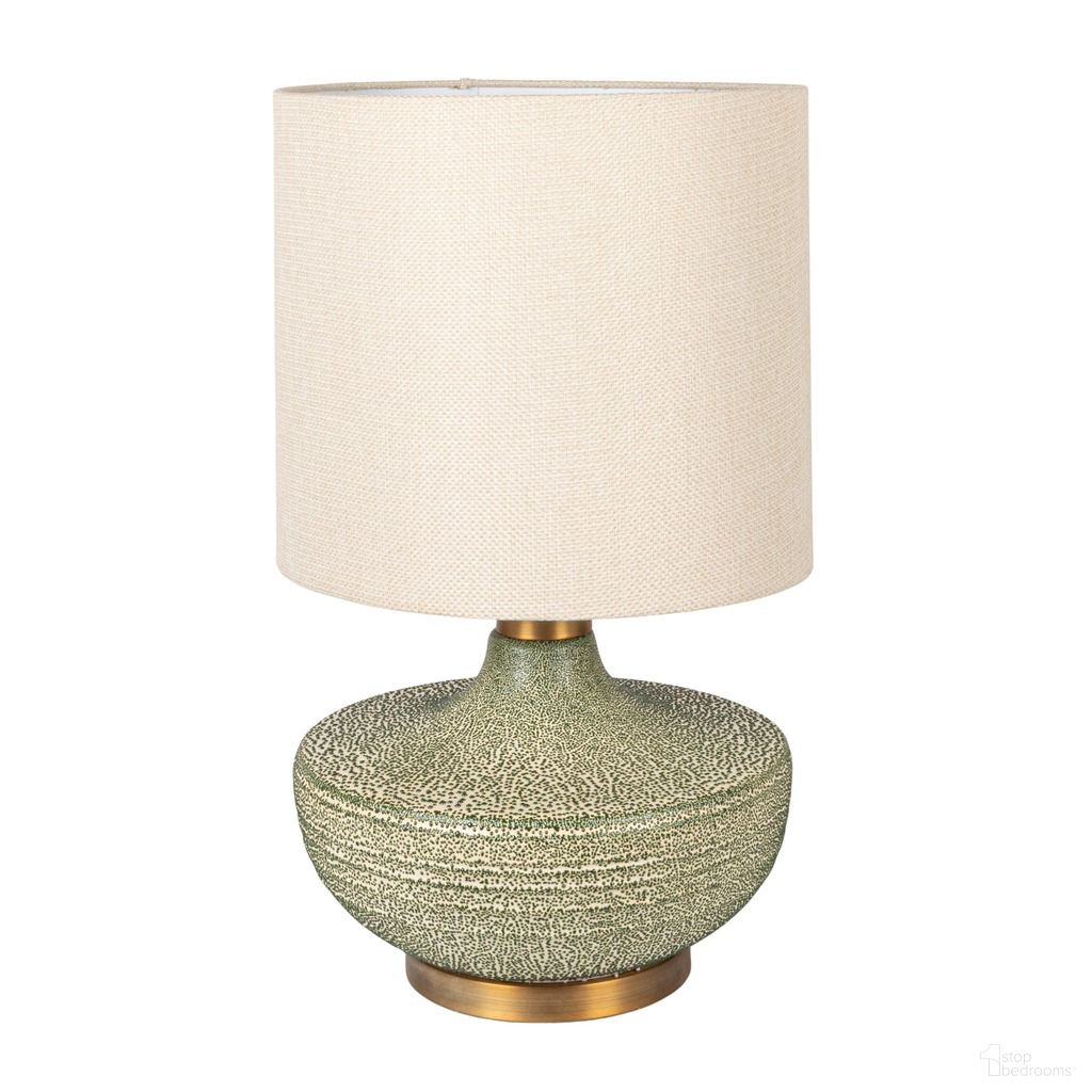 The appearance of Oslo Textured Stoneware Table Lamp with Linen Shade In Cream and Dark Green designed by Rowena Interiors in the traditional interior design. This cream/dark green piece of furniture was selected by 1StopBedrooms from Oslo Collection to add a touch of cosiness and style into your home. Sku: EC2080. Material: Stone.