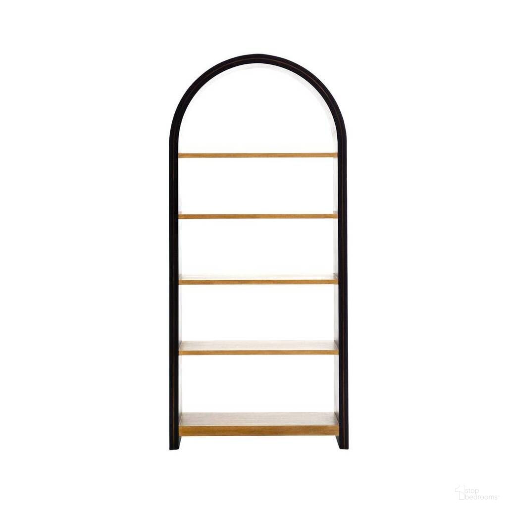 The appearance of Osmond Bookshelf In Ebony designed by Arteriors in the modern / contemporary interior design. This ebony piece of furniture was selected by 1StopBedrooms from Osmond Collection to add a touch of cosiness and style into your home. Sku: 5728. Material: Oak Veneer.