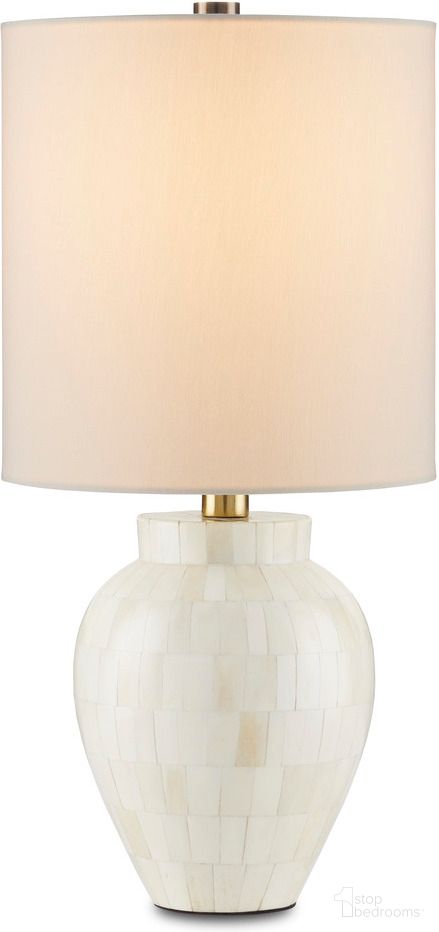 Osso White Round Table Lamp by Currey & Company | 1StopBedrooms